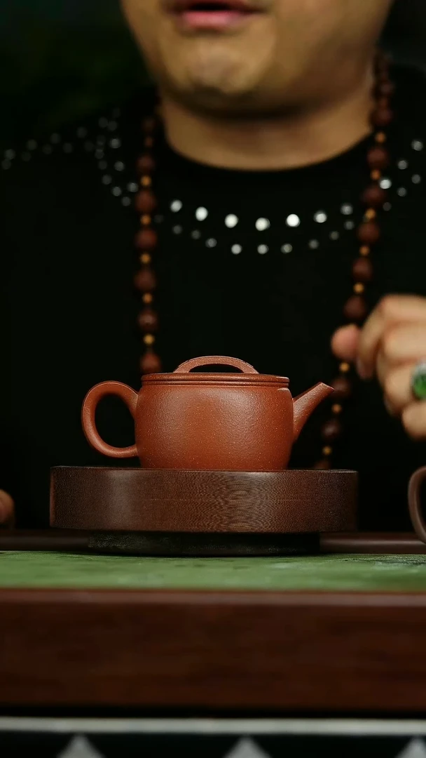 茶壶紫砂j2汉瓦红降坡