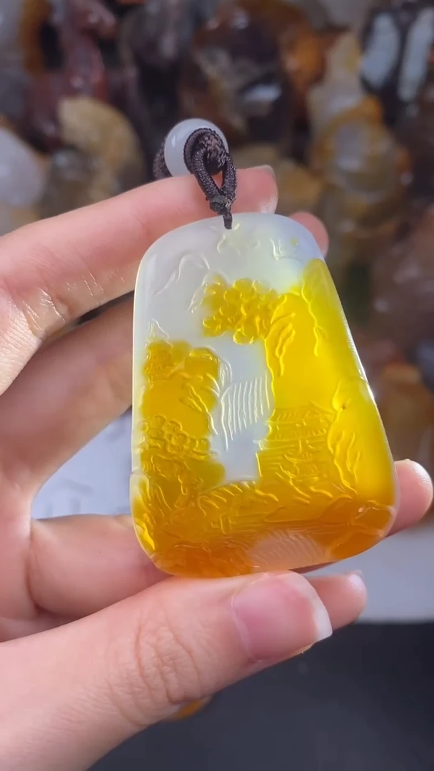 玛瑙/玉髓颈饰未镶嵌好*来AA