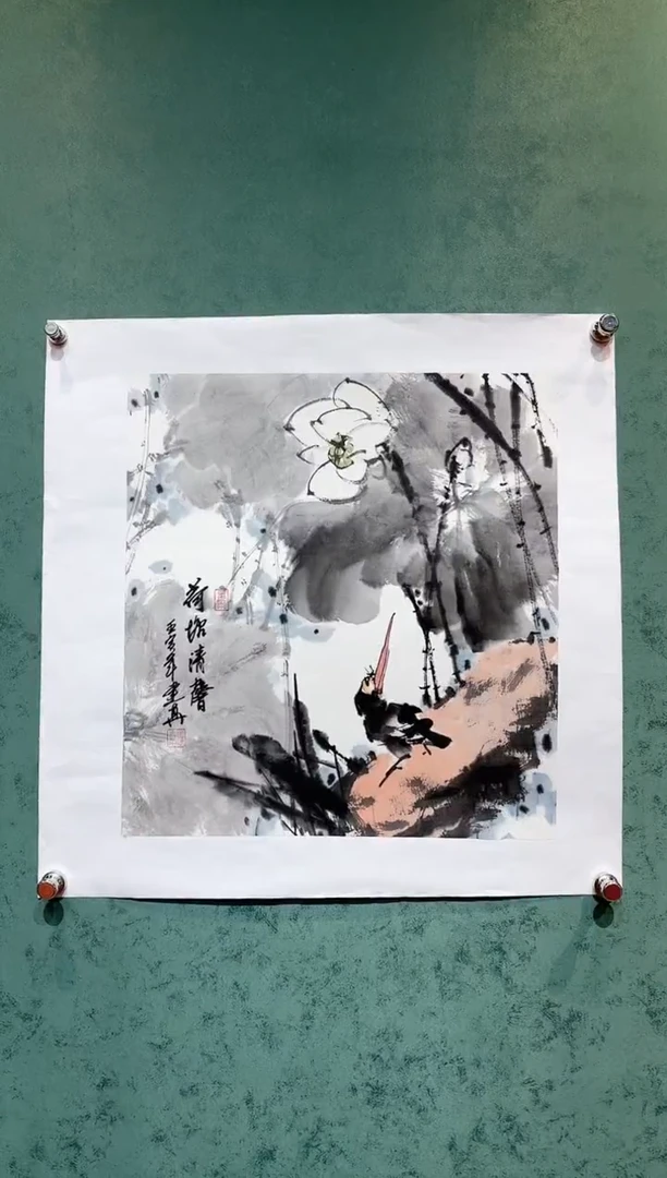 【闪购商品】国画周建真老师绘画作品4-3