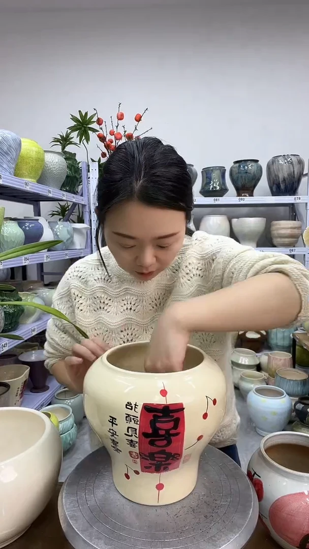 11.27陶瓷花盆直播链接高. 20    口15