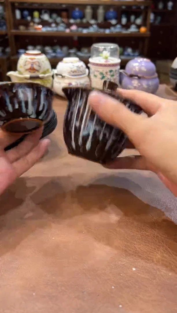 真的很便宜超好看会开片的旅行茶具