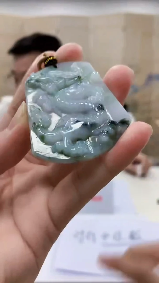 【闪购商品】定制翡翠未镶嵌5152bb-毛货挂件53