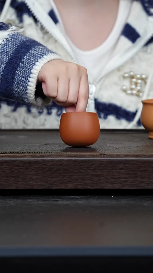 【闪购商品】紫砂茶壶鹅黄朱泥不倒翁杯