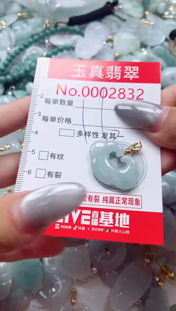 吊坠(不含链)未镶嵌翡翠2832