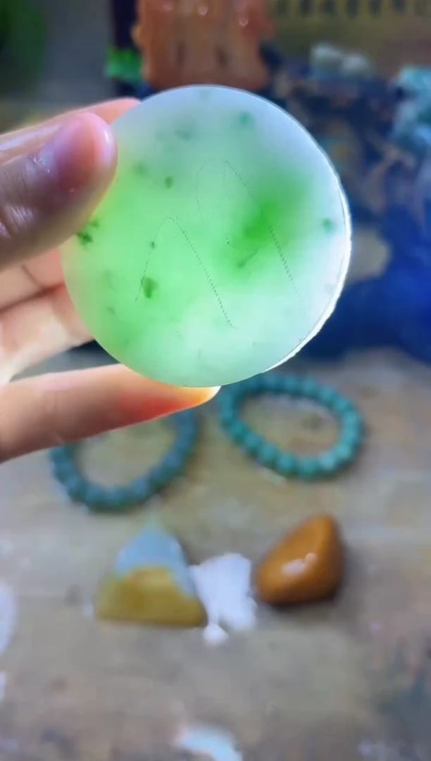 未镶嵌挂件翡翠A货小璀4179