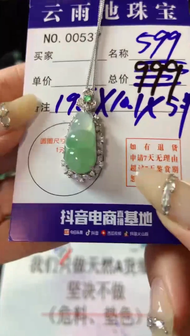 【闪购商品】翡翠颈饰银S925镶嵌翡翠