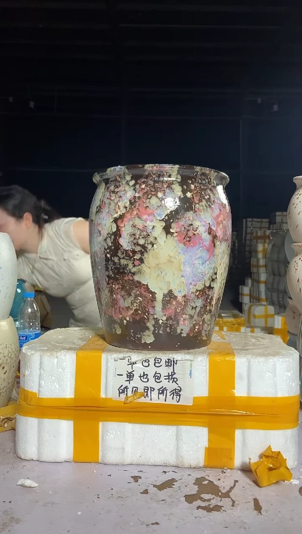 宜兴紫砂粗陶花盆25/30