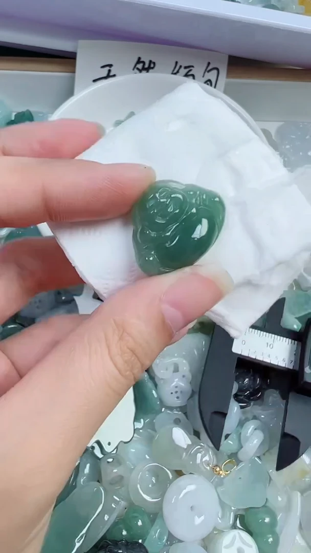 散珠翡翠99号链接，A货翡翠