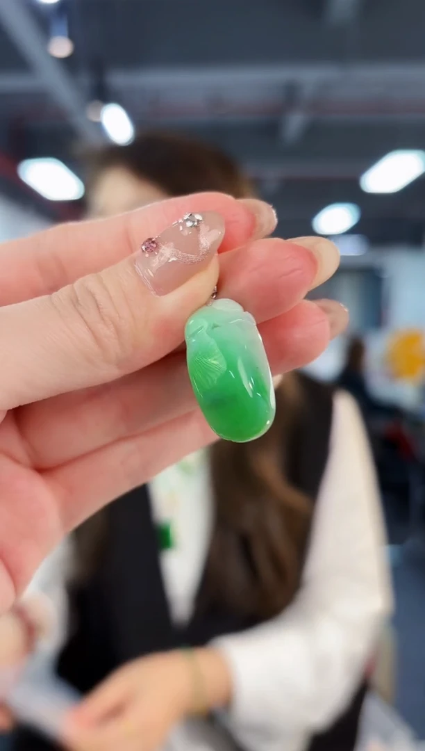 【闪购商品】翡翠颈饰18K金镶嵌缅料A货/支持复检/一件