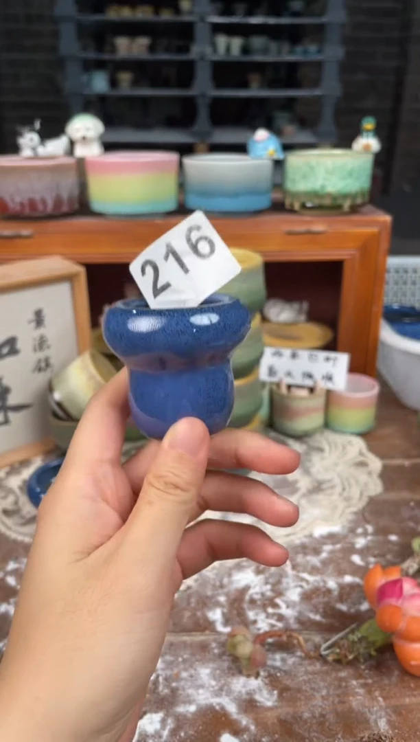 瓷片216知木小芳花盆