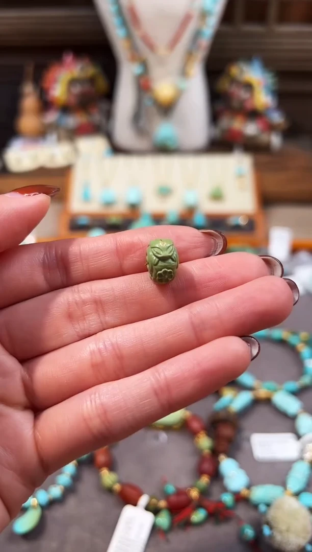 未镶嵌绿松石配饰凤九墩子