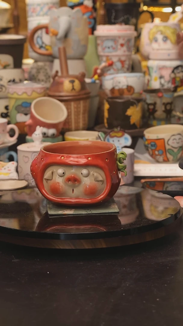 随机景德镇釉下彩绘设计师款式陶瓷