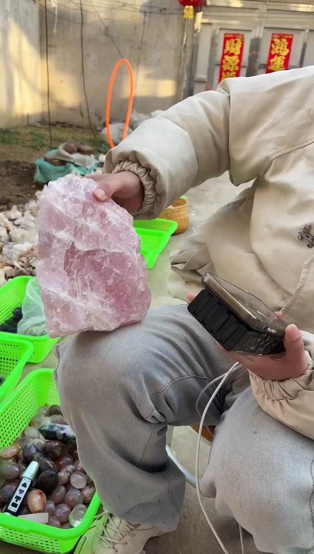 【闪购商品】水晶摆件未镶嵌粉水晶  135