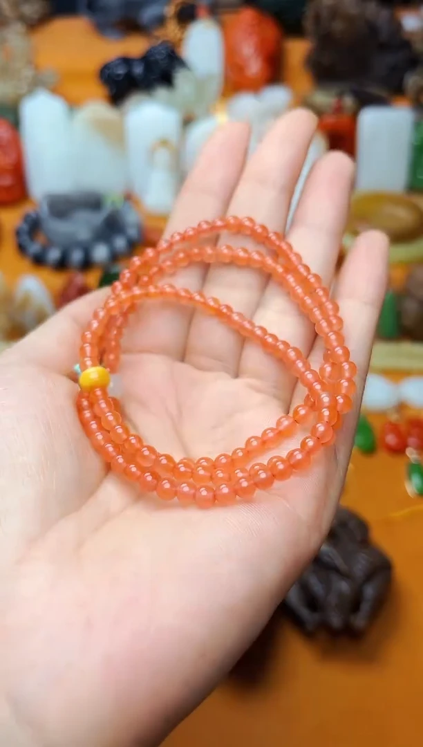【闪购商品】南红玛瑙手串未镶嵌多圈手串