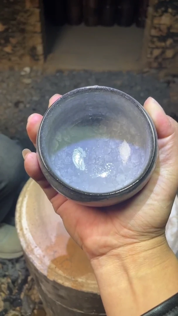 杯建盏灰冰