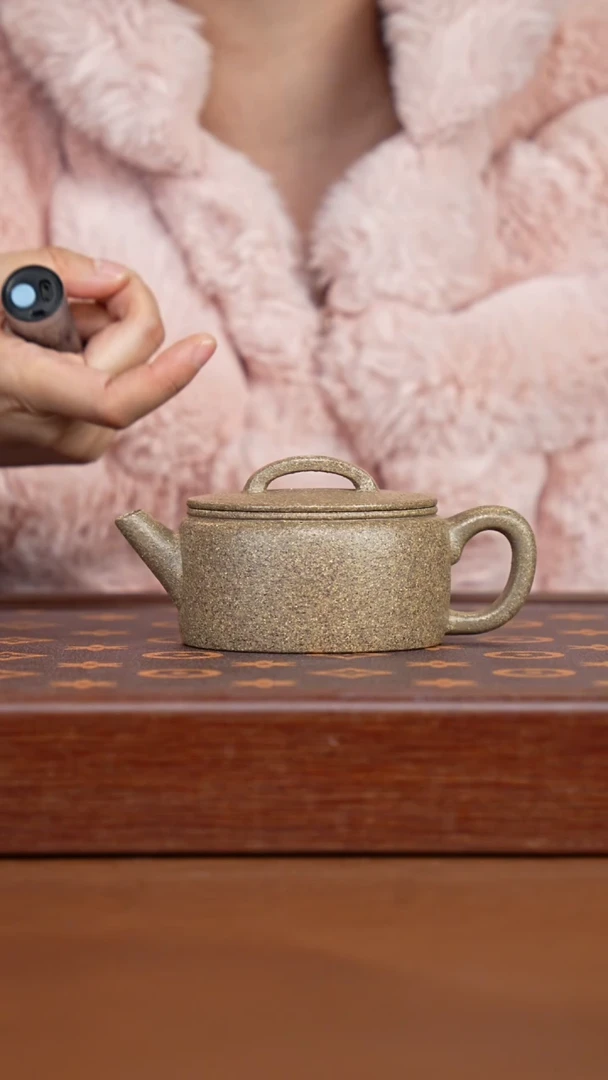 茶壶紫砂全砂青降坡汉瓦