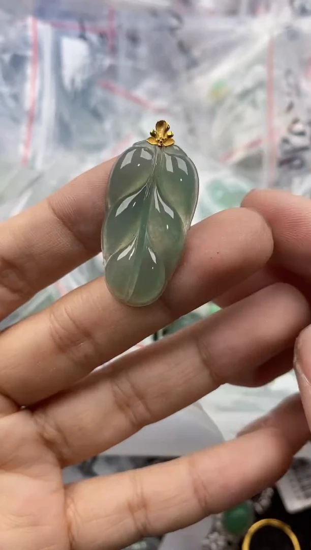 18K金镶嵌戒指翡翠888---3w