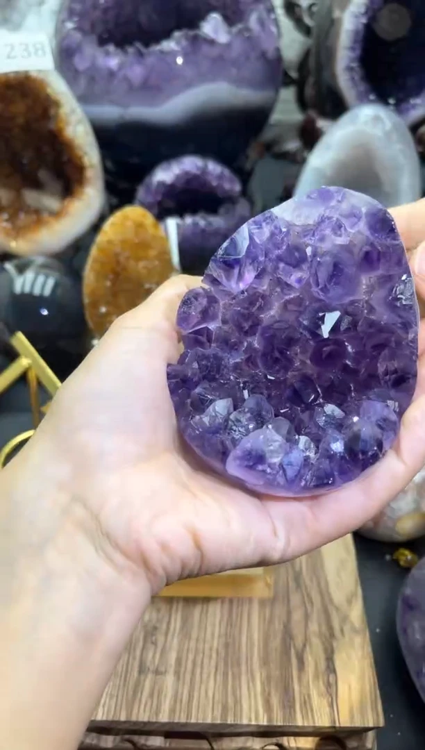 未镶嵌大型摆件（非配饰）紫晶252号龙蛋