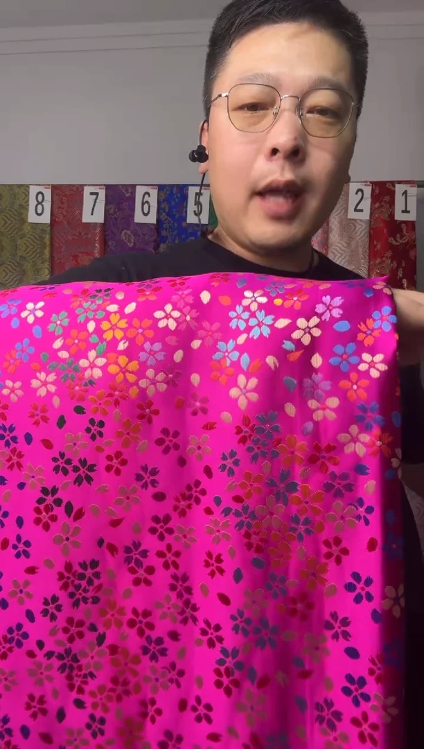 混纺织锦缎  长60公分