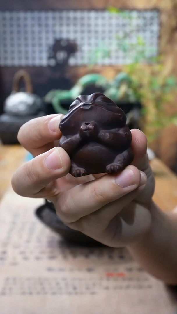 欲山行 金蟾香插茶宠