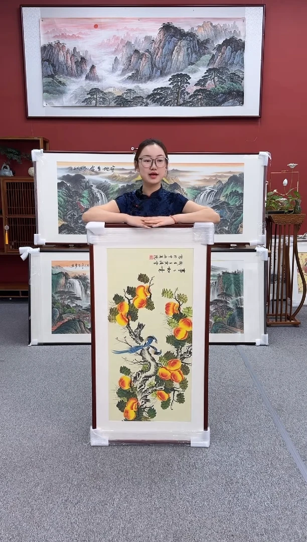 国画手绘 事事如意 125*65