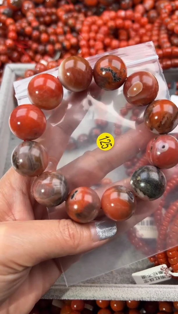 未镶嵌手串南红玛瑙19+