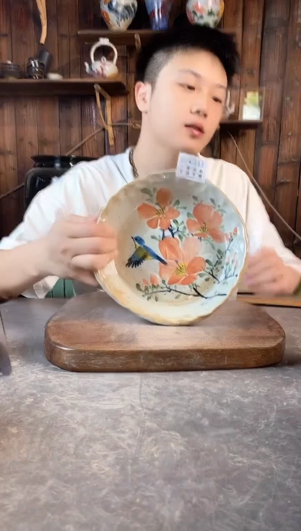 碗313瑕，手工手绘，超值陶瓷