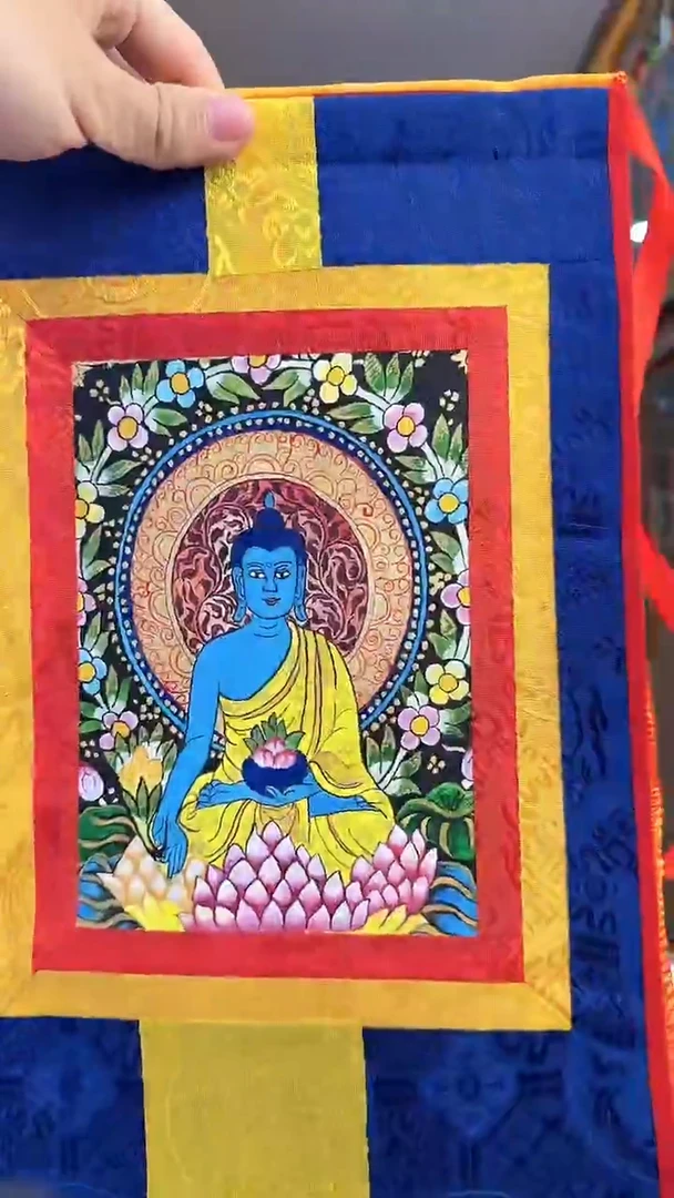 吊坠药师-纯手绘唐卡