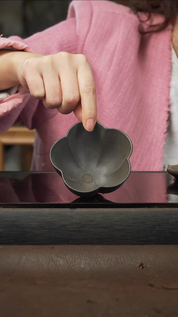 茶壶紫砂6 还原烧梅花杯 130cc