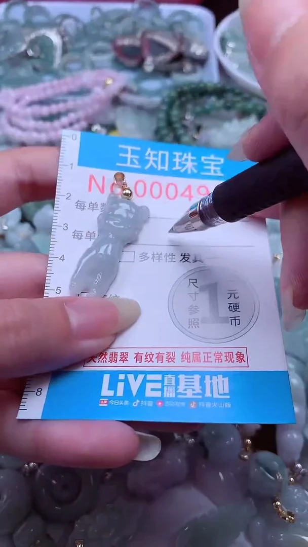 翡翠未镶嵌吊坠(不含链)4963