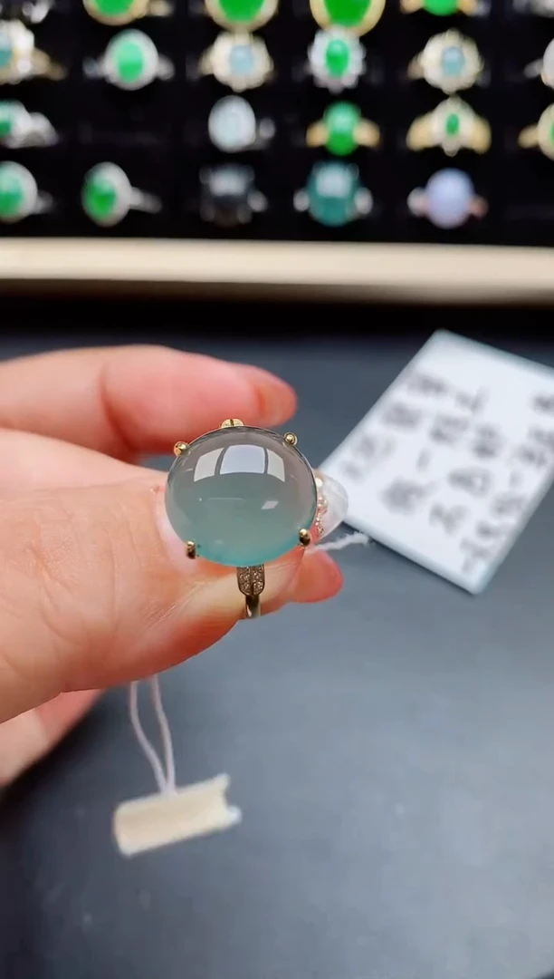 【闪购商品】翡翠戒指银S925镶嵌508050