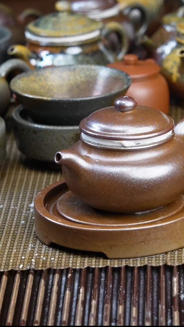 茶壶紫砂阿*弟柴烧 仿古