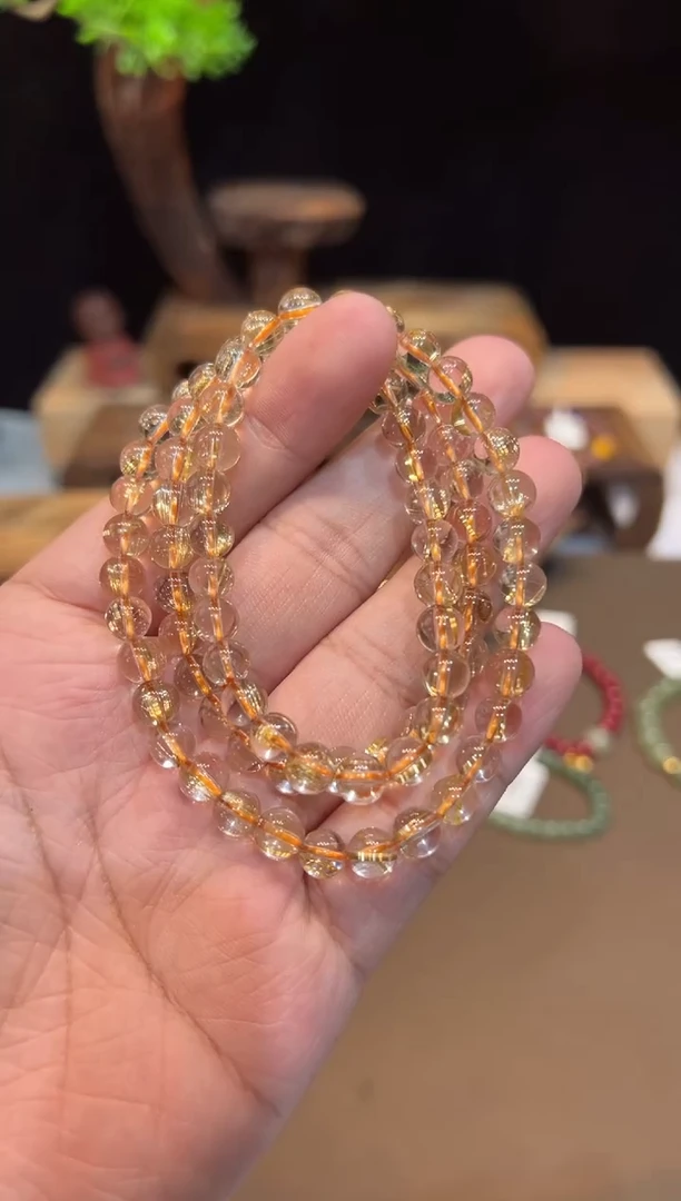 【闪购商品】水晶手链未镶嵌6mm+手饰@@504G