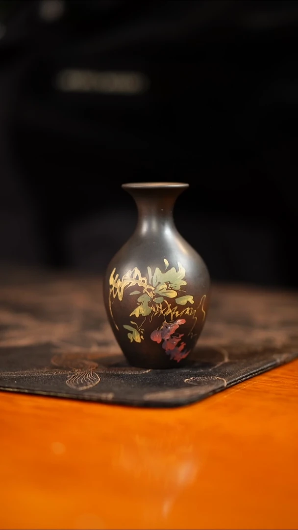 【陶点茶YUN】建水紫陶 小花器 03