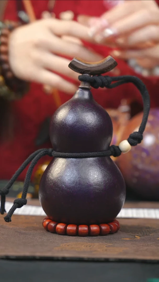 【闪购商品】WA210大漆酒葫芦不包手串及旋转底座