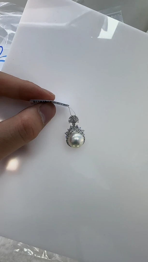【闪购商品】淡水珍珠DA银S925镶嵌b630 吊坠12