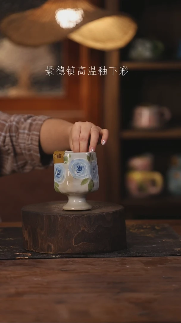 陶瓷景德镇高温釉下手绘陶瓷168