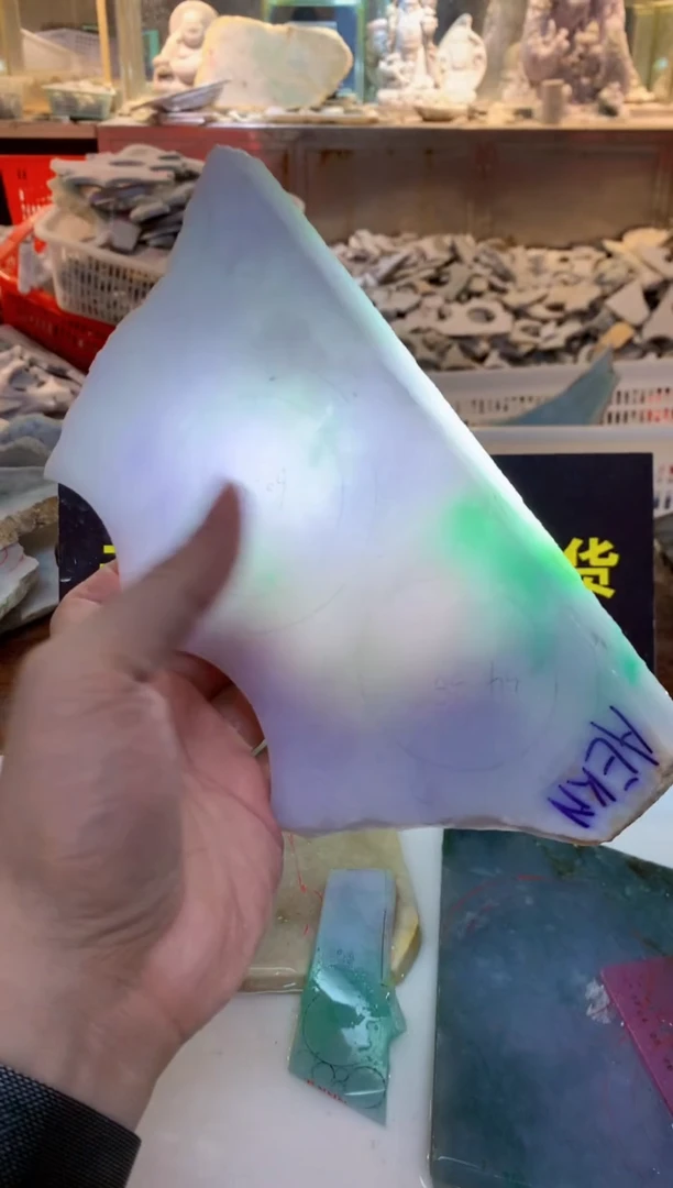 裸石翡翠0朗0翡翠珠宝373