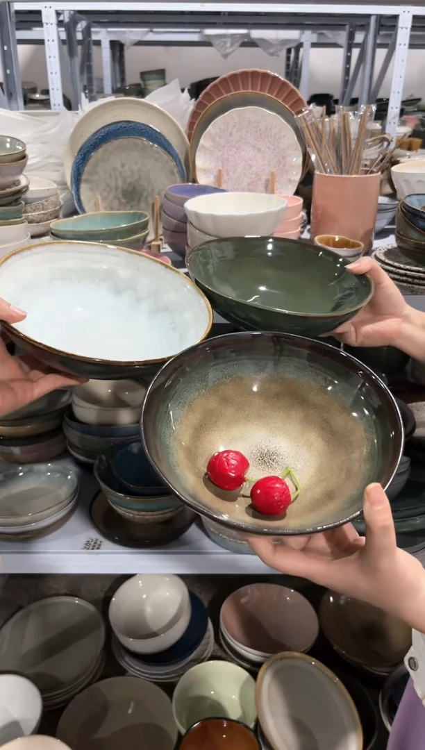 【闪购商品】瓷片外贸尾货瑕疵满20包邮X3 面碗组合