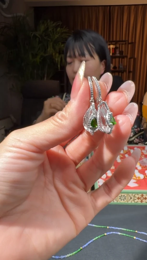 银S925镶嵌颈饰水晶41国风姐6.10多样性拍一发一