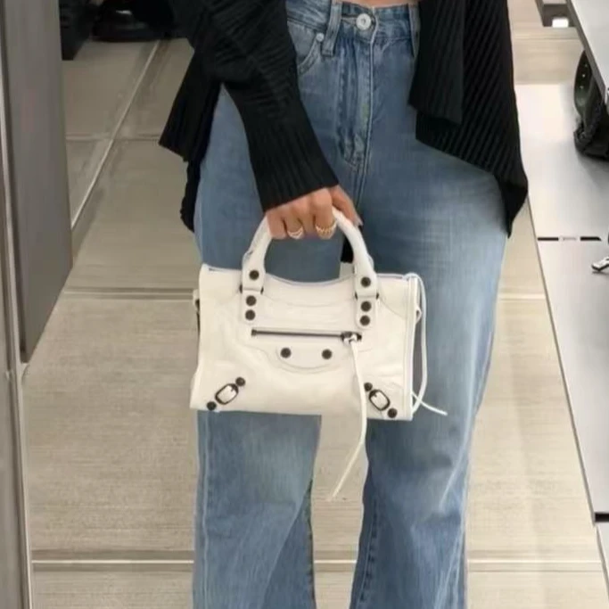 95新 Balenciaga/巴黎世家 坤球奢选巴黎世家mini新款机车包