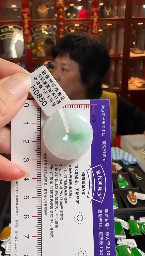 颈饰未镶嵌翡翠H0850 平安扣