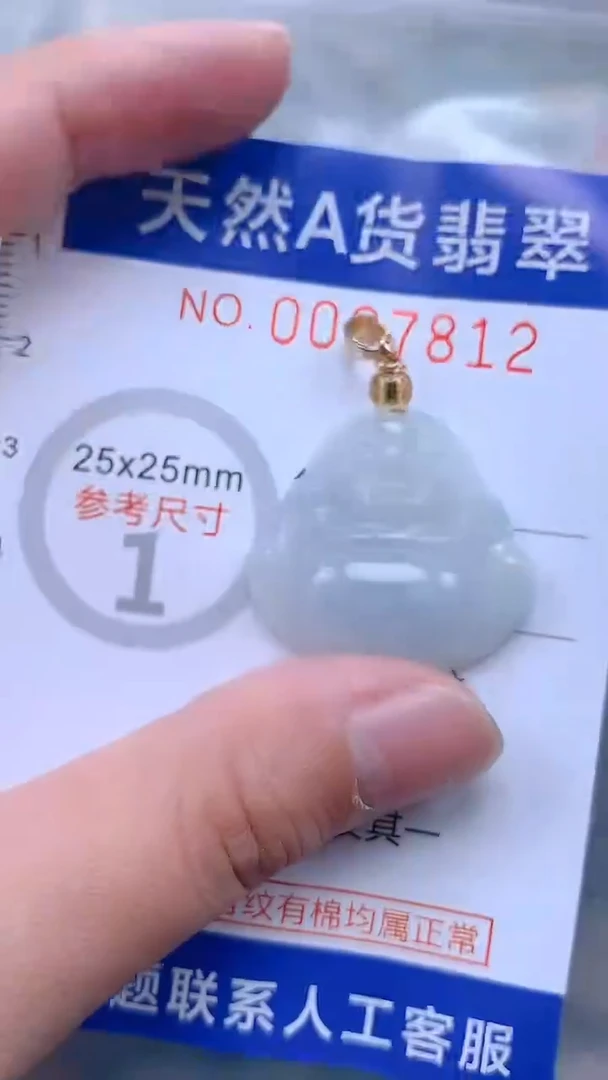 翡翠未镶嵌吊坠(不含链)1