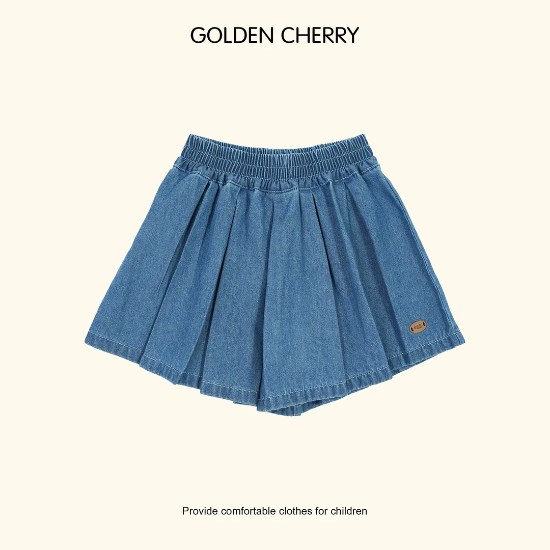 【金樱桃Golden cherry】小童egg折折牛仔短裤285221