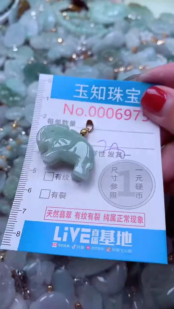 吊坠(不含链)未镶嵌翡翠6975