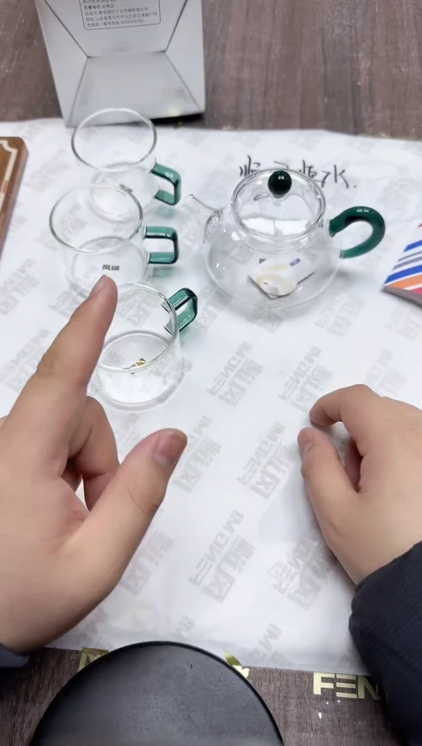 【闪购商品】其他风谜喜乐壶墨绿色+臻悦杯墨绿色