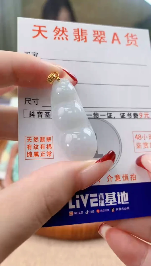 翡翠未镶嵌颈饰天然A货翡翠挂件