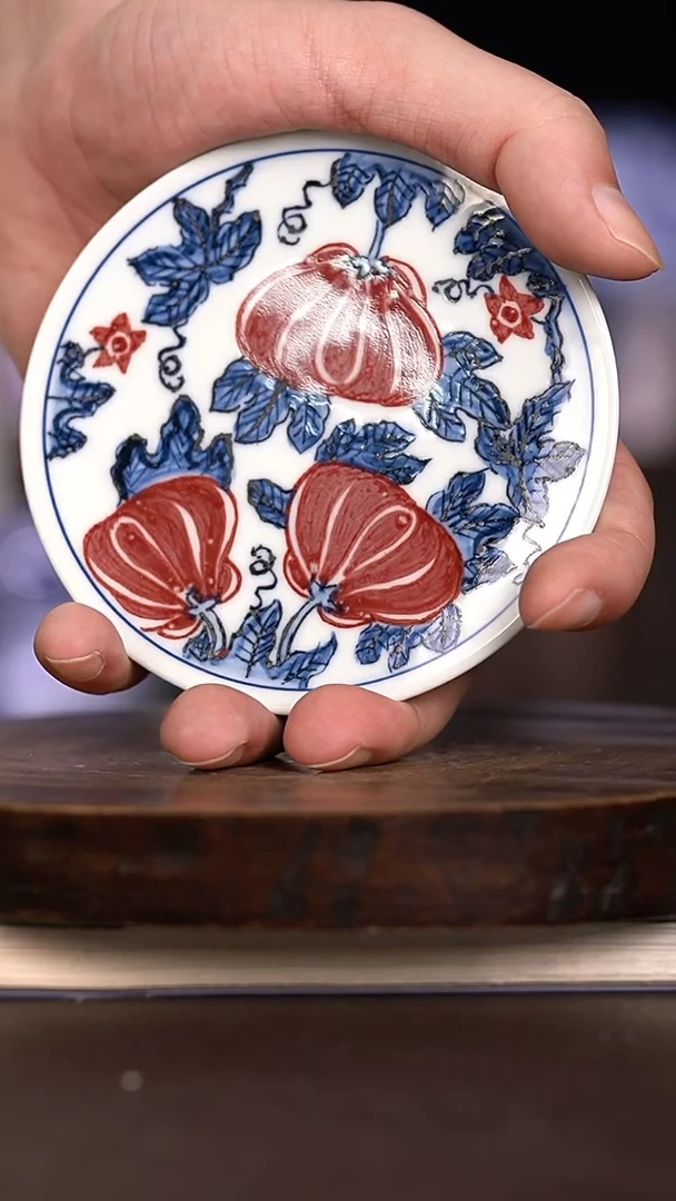 现代瓷 微瑕福利  小碟子