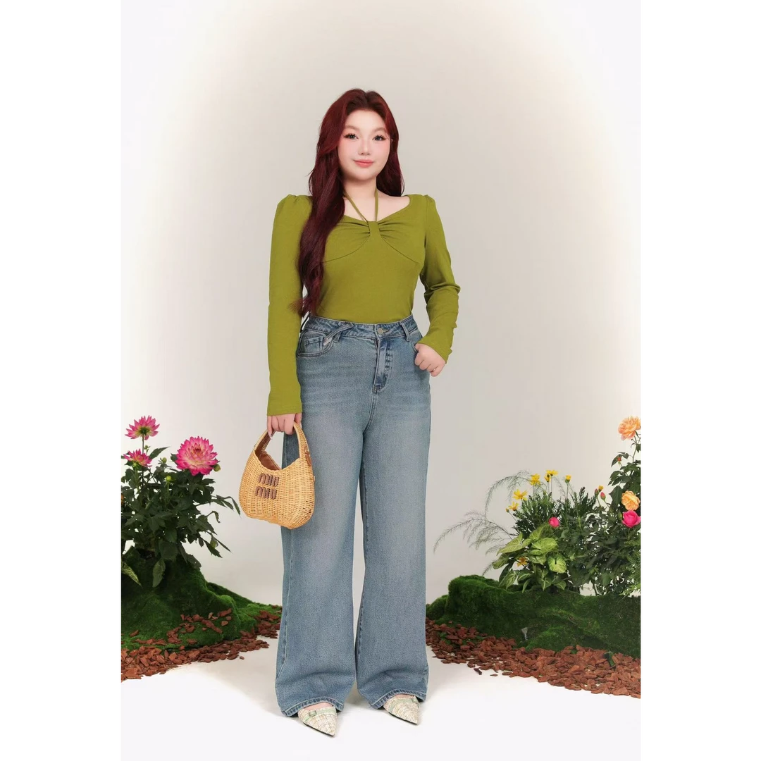 慧芝huizhi 撩人心扉 定制款 绑带弹力纯欲辣妹上衣