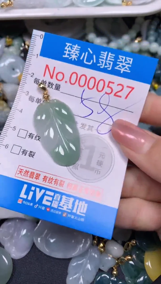 【闪购商品】翡翠颈饰未镶嵌含绳000527